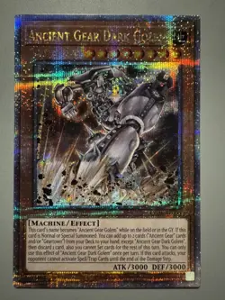 YUGIOH ANCIENT GEAR DARK GOLEM ASIA ENGLISH EDITION LEDE-AE006 25TH FOIL QCSR - Image 1