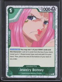 One Piece Premium Booster The Best Vol. 2 #ST02-007 Jewelry Bonney Pirate Foil - Image 1