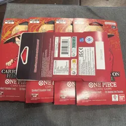 5x ENGLISH One Piece CCG: Carrying On His Will - Sleeved Booster Pack lot OP-13 - Image 2