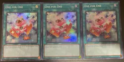 3x One for One (Alternate Art) RA03-EN056 Quarter Century Bonanza 1st Edition - Image 1