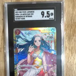 Bandai 2023 One Piece OP04-118 Nefeltari Vivi Secret Rare SGC 9.5 - Image 3