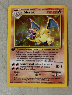 GLURAK CHARIZARD 1999 POKEMON GERMAN 1ST EDITION HOLO 4/102 - CHECK DESCRIPTION - Image 1