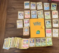 Vintage Pokemon lot with lots of 1st editions and gym heroes &challenge w/binder - Image 1