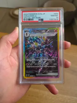 PSA 10 Ceruledge ex SAR 203/187 sv8a Terastal Festival Pokemon TCG Japanese - Image 1