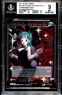 Bulma the Bunny Girl BT10-011 SR BGS 9 Championship 2022 Dragon Ball Super Card - Image 1