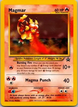 Magmar #44 Black Star Promo Pokemon League WoTC 2000 Pokemon TCG NM - Image 1