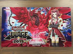 Yugioh Konami Official Judge 2015 Akiza Black Rose Dragon Playmat - Image 1