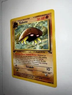 Pokemon TCG Kabuto Fossil 1st Edition Common Card 50/62 - Image 2