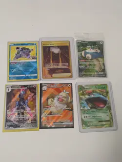 Pokemon Secret Rare/Ceruledge Illustration Rare/Snorlax Sealed Promo Holo Cards - Image 1