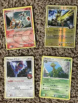 Pokemon card lot 2009 Arceus set Arceus AR3 and Zapdos G #12 Reverse Holo - Image 1
