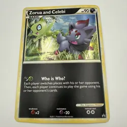 Pokemon Zorua and Celebi Black and White Tour Promo Jumbo Card - Image 1