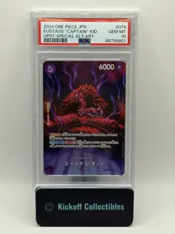 PSA 10 Eustass Kid SR SP OP05-074 2024 ONE PIECE Card Japanese - Image 1