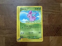 Pokemon Nidoran TCG Male Aquapolis Card 96/147 Regular Common - Image 1