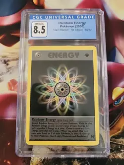 Pokemon Rainbow Energy 1st Edition Non-Holo Card 80/82 WOTC Vintage - Image 1