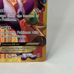 Pokemon Mewtwo EX TCG Full Art Holo Rare Card Breakthrough-Secret 164/162 - Image 3