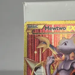 Pokemon Mewtwo EX TCG Full Art Holo Rare Card Breakthrough-Secret 164/162 - Image 5