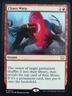 Chaos Warp - MOC - Mtg Card #22I - Image 1