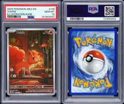 PSA 10 GEM MINT Vulpix 138/132 Mega Evolution ILLUSTRATION RARE Pokemon Card - Image 3