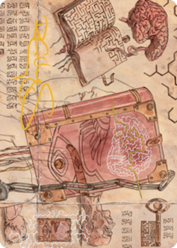 Mazemind Tome Art Card - Gold-Stamped Signature~66/81~NM~Art Series: The Brother - Image 1