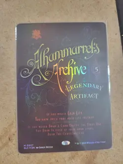 LIMITED EDITION Secret Lair MTG Alhammarret's Archive NM BORDERLESS FOIL - Image 1