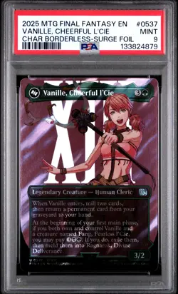 2025 MTG FINAL FANTASY #0537 VANILLE, CHEERFUL L'CIE PSA 9 - Image 1