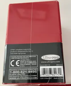 Ultra PRO Red Satin Tower Deck Box New 2013 for MTG or Pokemon - Image 2
