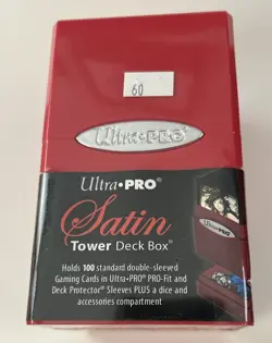 Ultra PRO Red Satin Tower Deck Box New 2013 for MTG or Pokemon - Image 3