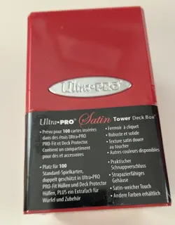 Ultra PRO Red Satin Tower Deck Box New 2013 for MTG or Pokemon - Image 4