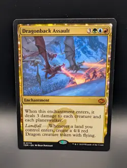 MTG - Dragonback Assault - Enchantment - TDM #179 - Mythic - NM - Image 1