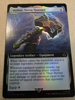 Mjolnir, Storm Hammer - Foil (Extended Art) Assassin's Creed - Mtg - Image 1