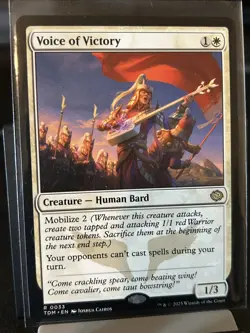 MTG Voice of Victory 0033 Tarkir: Dragonstorm NM - Image 1
