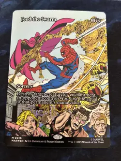Feed the Swarm (Borderless) Marvel Universe Eternal-Legal Foil NM-M Unplayed - Image 1