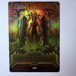 Magic The Gathering Mtg Foil Iron Maiden Secret Lair Near Mint Borderless Rare - Image 1