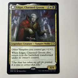 Magic The Gathering Mtg Edgar, Charmed Groom Crimson Vow Rare Near Mint - Image 1