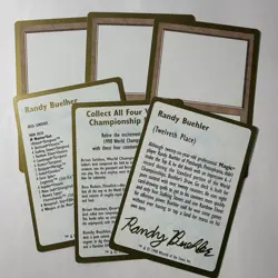 1998 MTG World Championship Deck – Randy Buehler Draw‑Go – Gold - No Box - Rare - Image 2