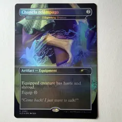 Magic The Gathering Mtg Foil Lightning Greaves Nuestra Secret Lair Near Mint - Image 1