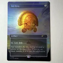 Magic The Gathering Mtg Foil Sol Ring Nuestra Secret Lair Near Mint Rare - Image 1
