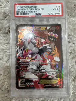 PSA 3 Team Aqua's Kyogre EX 6/34 Double Crisis Holo + PSA 4 Team Magma’s Groudon - Image 3
