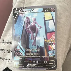 Pokemon Mewtwo V Basic Card Pokemon GO 072/078 Regular Finish V Rule English - Image 1