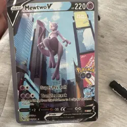 Pokemon Mewtwo V Basic Card Pokemon GO 072/078 Regular Finish V Rule English - Image 2