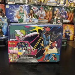 2025 Pokemon TCG Collector Treasure Chest Lunch Box Tin - Factory SEALED - Image 1