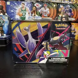 2025 Pokemon TCG Collector Treasure Chest Lunch Box Tin - Factory SEALED - Image 2