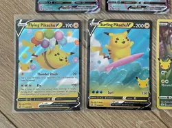 Pokemon TCG 25th Anniversary Celebrations Pikachu VMAX & V Bundle NM - Image 3