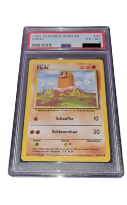 Pokemon - Digda - PSA 6 - 1999 Basis Set / Base Set - German - Vintage Grading - Image 2