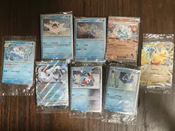 Pokemon TCG (Complete Set of 8) 2024 Countdown Calendar Snowflake Promos SEALED - Image 1
