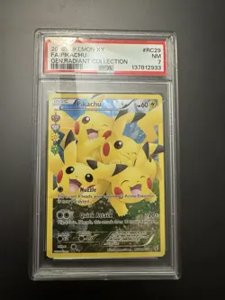 Pokemon TCG Pikachu RC29/RC32 Generations Ultra Rare Full Art PSA 7 - Image 1