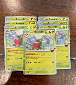 LOT x7 - #8 Cynthia's Roserade HOLO Pokemon TCG S&V Destined Rivals - Image 1