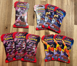 Pokemon TCG Scarlet & Violet Destined Rivals Booster Sleeved Booster Packs X 10 - Image 1