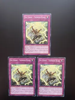 Yugioh Six Strike - Thunder Blast SDWA-EN039 1st Edition Common LP/MP X3 - Image 1