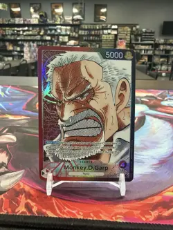Monkey.D.Garp Alt Art Leader OP02-002 One Piece Card Paramount War - Image 1